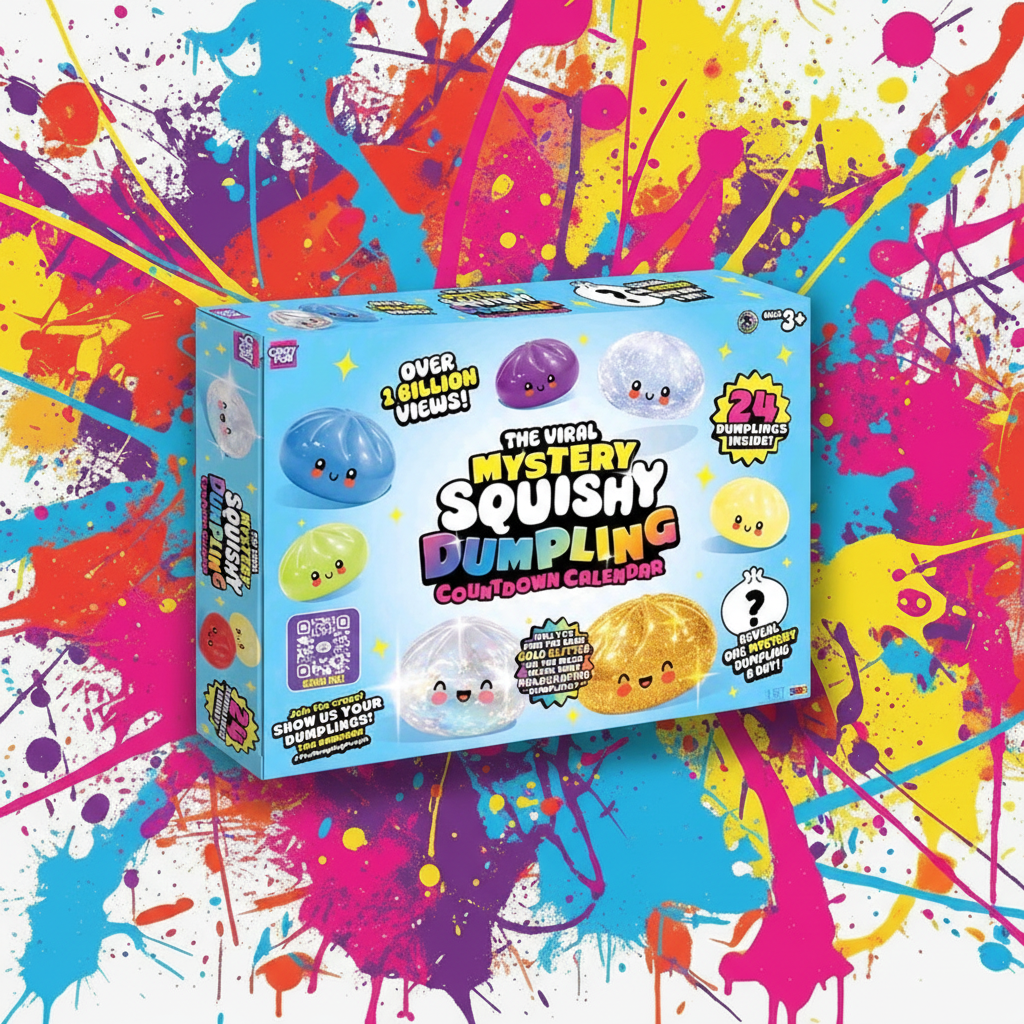 RMS CRAZY FUN-  BOUTIQUE VERSION Mystery Squishy Dumpling Countdown Calendar 24 Dumplings 2026 - Preorder