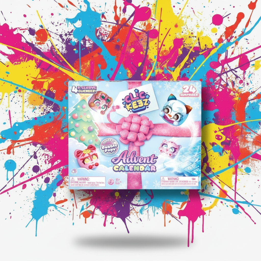 Clickeez Bubble Pop Advent Calendar, 24 Surprises