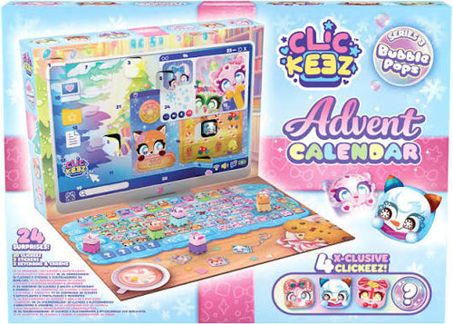 Clickeez Bubble Pop Advent Calendar, 24 Surprises