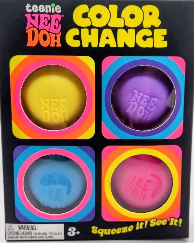 Schylling NeeDoh Teenie Color Change 4-Pack